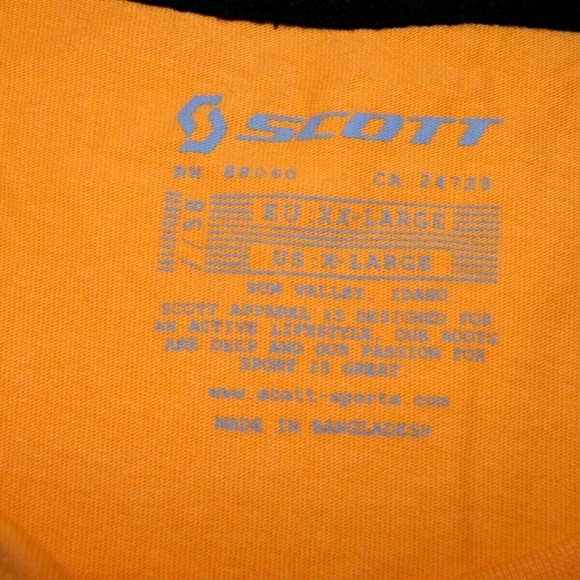 Scott Ski Goggles Graphic T  Shirt 2XL mens Yellow - Picture 4 of 7